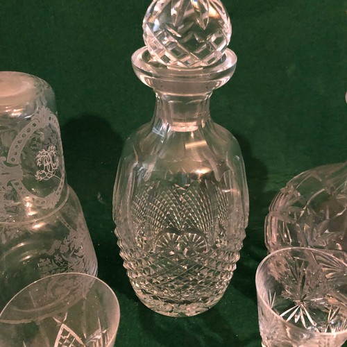 641 - Box of Waterford and Stuart crystal etc