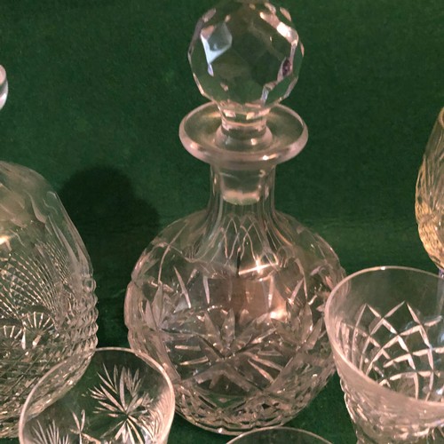 641 - Box of Waterford and Stuart crystal etc