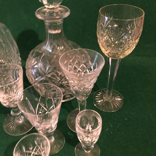 641 - Box of Waterford and Stuart crystal etc