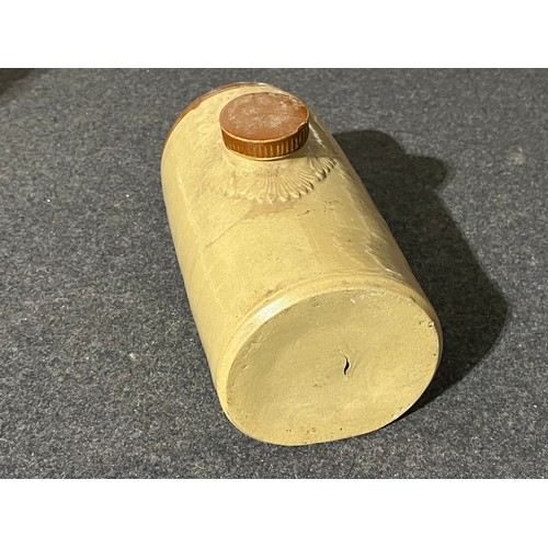 656 - Antique ceramic hot water bottle with stopper