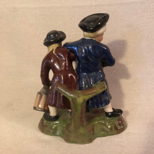 660 - ANTIQUE STAFFORDSHIRE DRUNKEN PARSON & HIS CLERK FIGURE 9