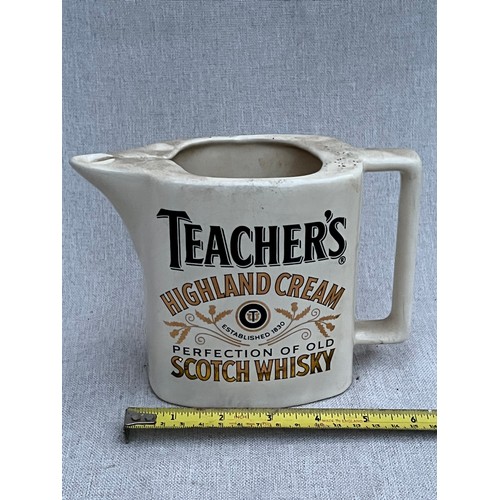 667 - Teacher's Finest Scotch Whisky Jug by Seton Pottery pottery