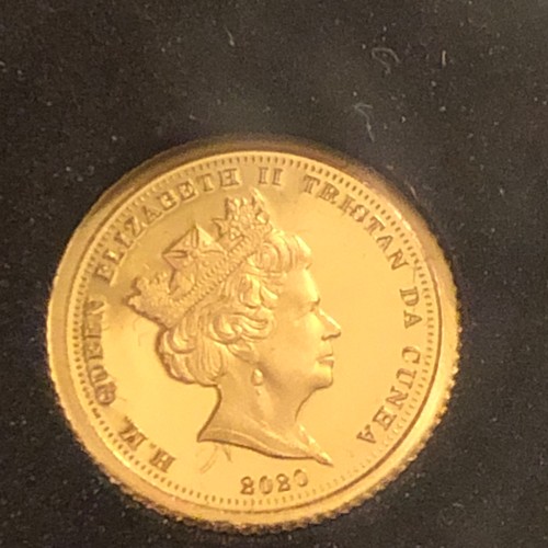 1084 - 2020 St George & The Dragon 24 Carat Gold £5 Proof Coin 0.5g in Capsule