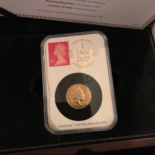 1092 - 2017 Bicentenary Datestamp 22 carat (916.7) gold Full Sovereign Proof Coin 7.98g in Capsule. Limited... 