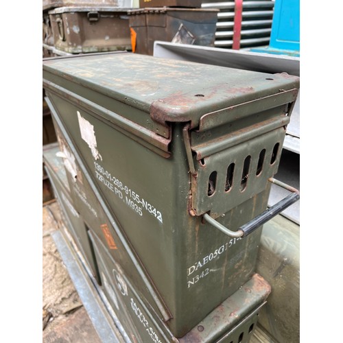 1167 - 1No. Metal MOD ammunition box. 72x M935 fuse. Empty.