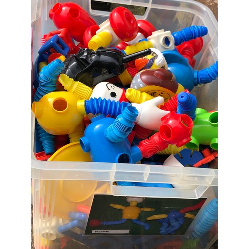 1444 - Box of Popoids and other plastic toys