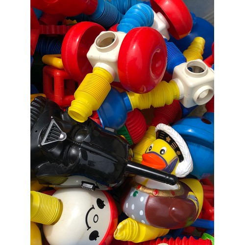 1444 - Box of Popoids and other plastic toys