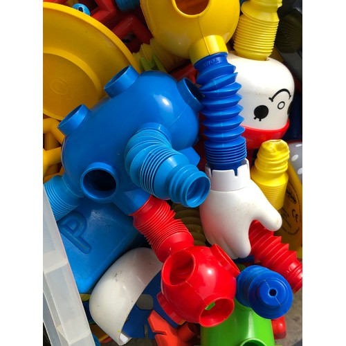 1444 - Box of Popoids and other plastic toys