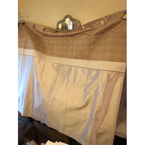 1490 - Pair of Dunelm bathroom curtains. Each 54