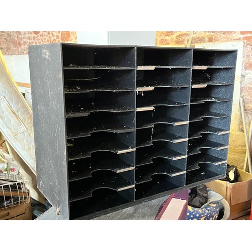 1846 - A4 pigeonhole filing shelves.