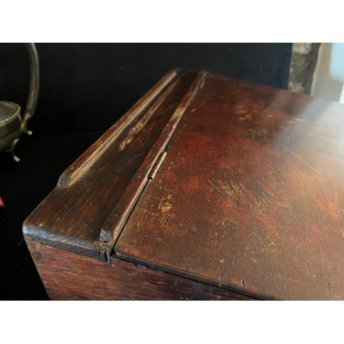 1856 - Mahogany 3 ply on pine writing slope.