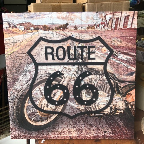 1936 - Route 66 canvas framed print