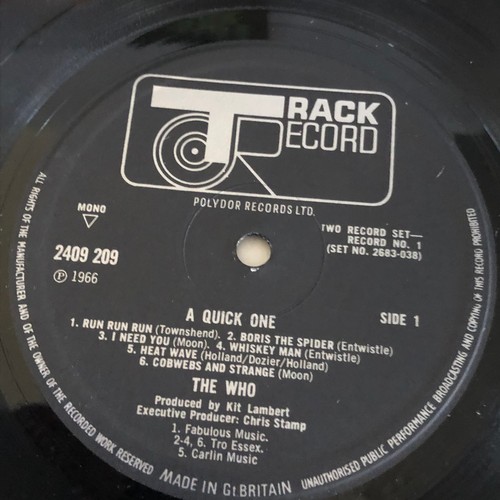 2228 - The Who. A quick one. Polydor. Track record, 2683 038