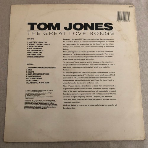 3250 - Tom Jones. The greatest love songs. CN 2086