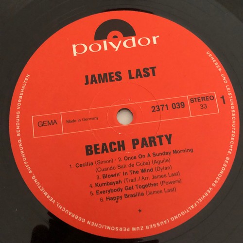 3252 - James last beach party. Polydor stereo 237 1039