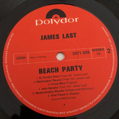 3252 - James last beach party. Polydor stereo 237 1039