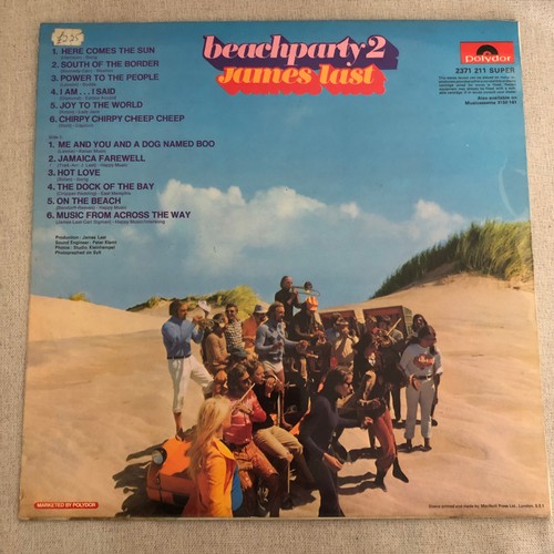 3253 - James last beach party 2. Polydor stereo 2371211