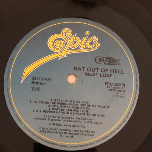 3258 - Meat Loaf. Bat out of hell. Epic stereo. EPC 82419