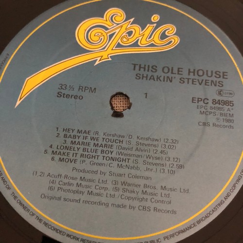 3259 - Shakin’ Stevens. This ole house. Epic EPC 84985