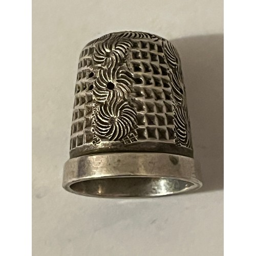 15 - Silver hallmarked thimble