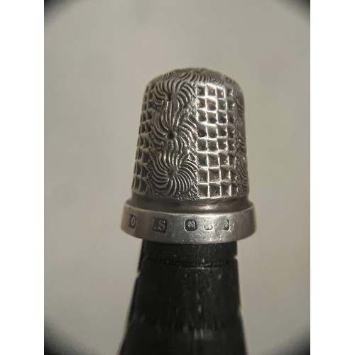 15 - Silver hallmarked thimble