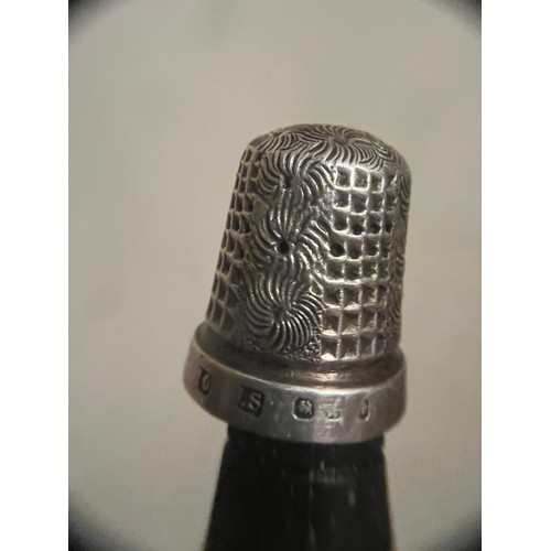 15 - Silver hallmarked thimble