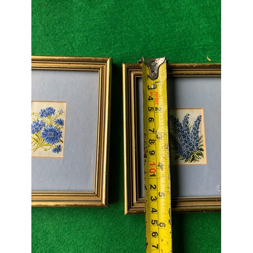 218 - 2x Framed needle work