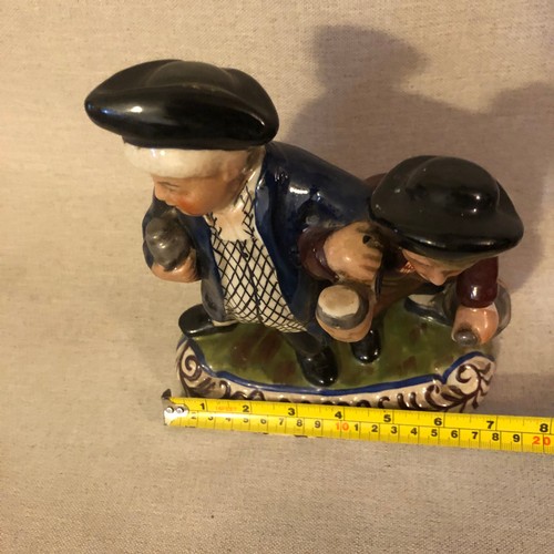 294 - ANTIQUE STAFFORDSHIRE DRUNKEN PARSON & HIS CLERK FIGURE 9