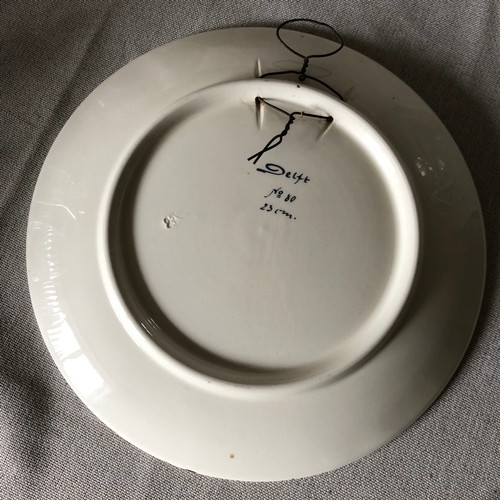 329 - Signed Delft plate