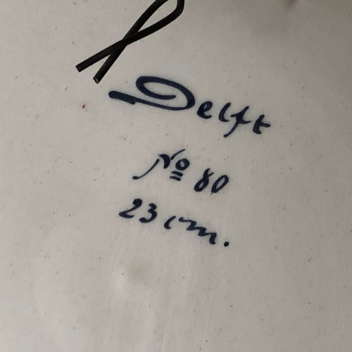 329 - Signed Delft plate