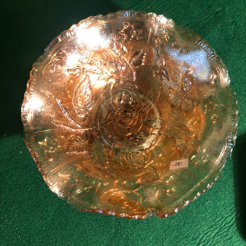 345 - Carnival glass bowl