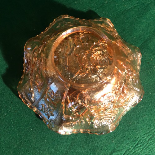 345 - Carnival glass bowl