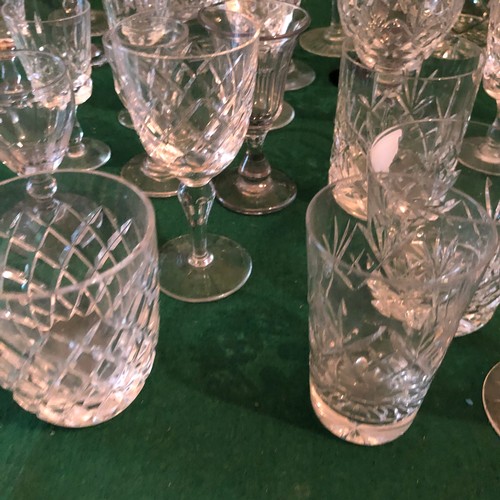 362 - Box of Hock and wine glasses