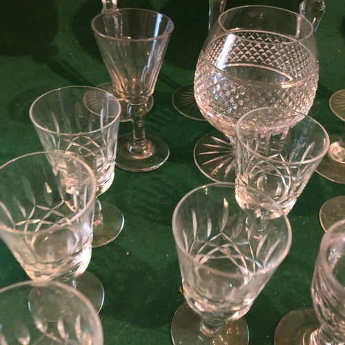 362 - Box of Hock and wine glasses