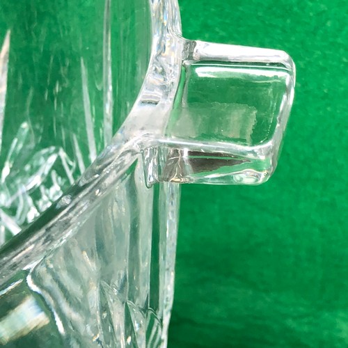 374 - Large press moulded crystal ice bucket