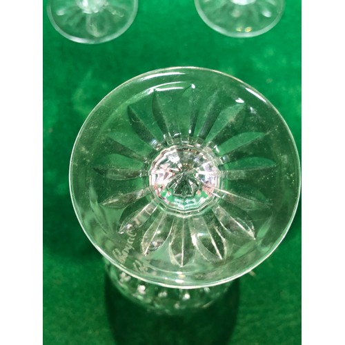 393 - Set of six Royal Brierley hock Glasses