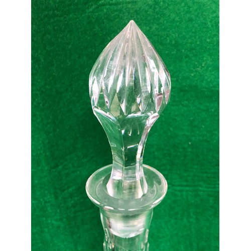 394 - HandCut vine and Tendril Crystal decanter  Possibly Tudor crystal or John Walsh