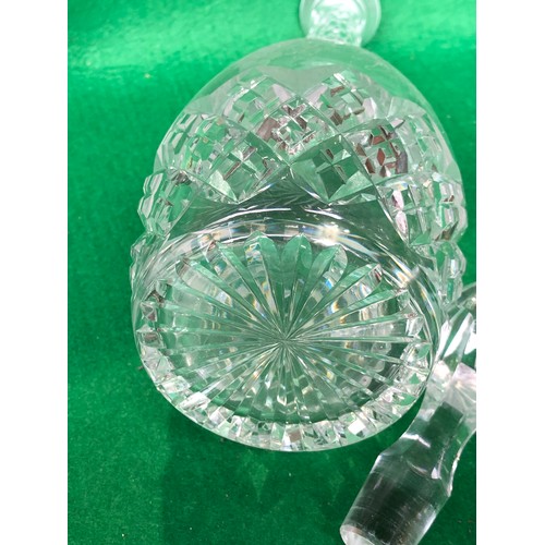 394 - HandCut vine and Tendril Crystal decanter  Possibly Tudor crystal or John Walsh