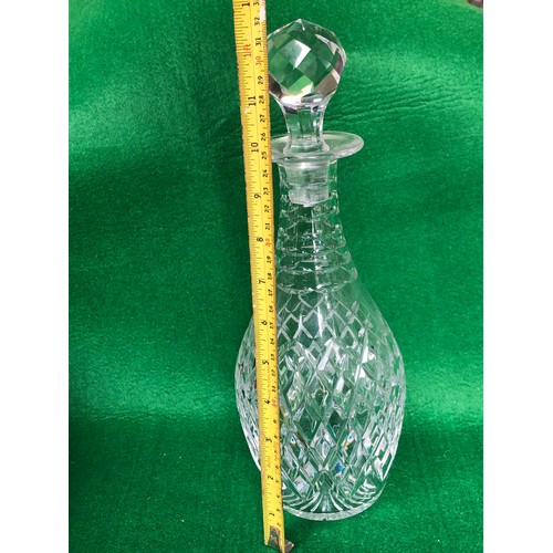 395 - Cut crystal decanter.