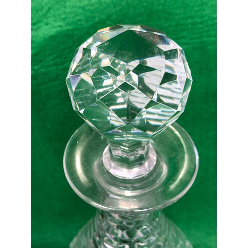 395 - Cut crystal decanter.