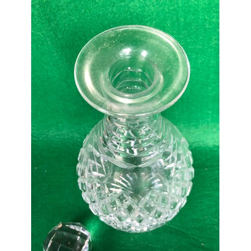 395 - Cut crystal decanter.