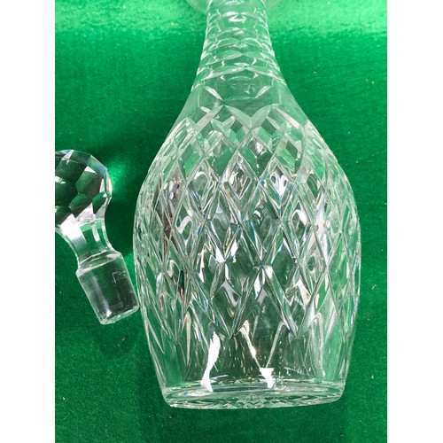 395 - Cut crystal decanter.