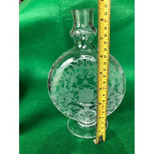 396 - Baccarat carafe or decanter without stopper. Signed