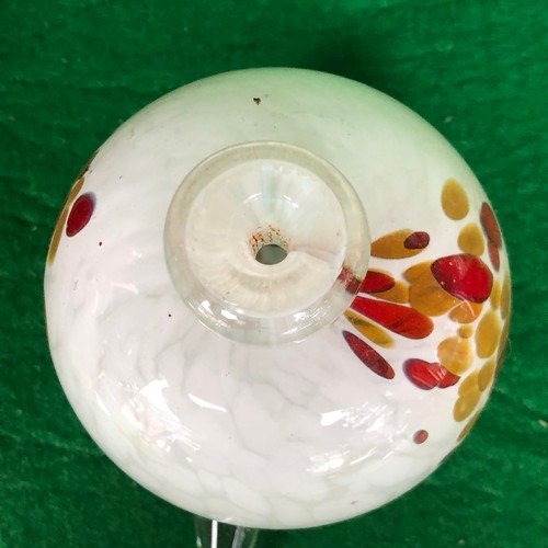 403 - Mdina glass Mottled perfume bottle signed.