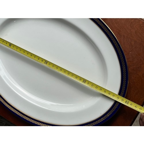 476 - Large Coalport Blue Wheat Platter