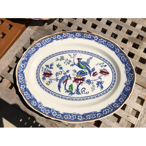 493 - Royal Venton ware by John Steventon & sons platter in Carmen pattern.