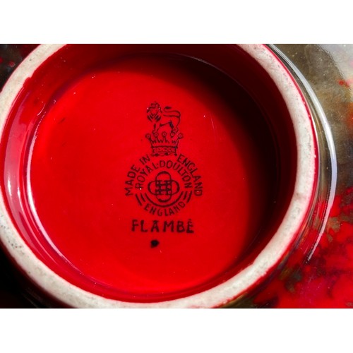 497 - Royal Doulton Flambe dish