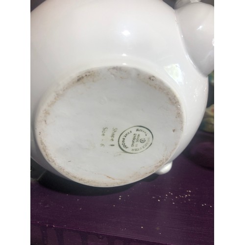 512 - Royal Worcester Evesham  teapot and strainer