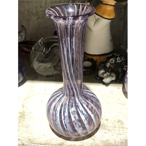 533 - Phoenician glass Maltese vase.