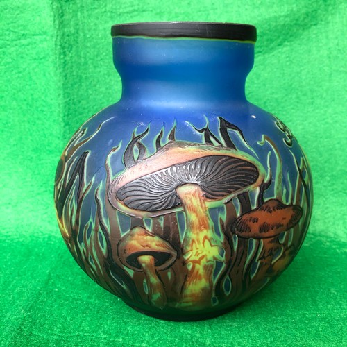 550 - TIP Galle Globular vase Signed With small chip to rim.